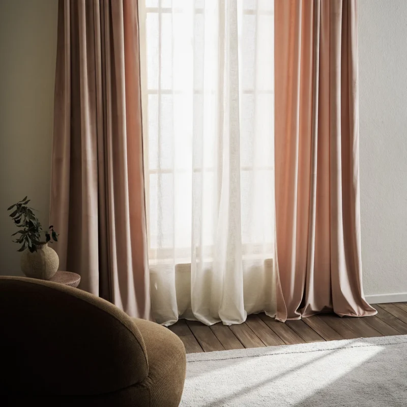 Winter Κουρτίνα Salmon Dawn