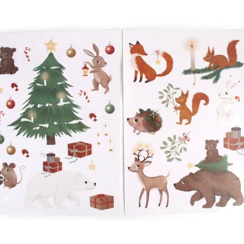 Wonderful Winter Forest Friends Window Stickers