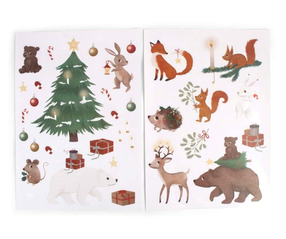 Wonderful Winter Forest Friends Window Stickers