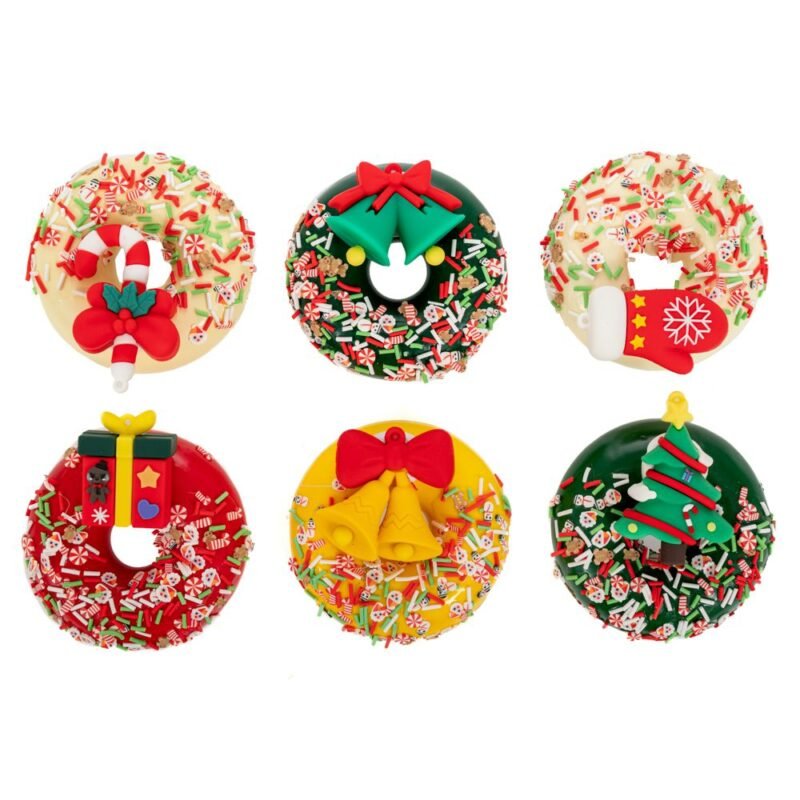 Μαγνητάκι Donuts Με Χριστουγεννιάτικες Φιγούρες 6 Σχέδια