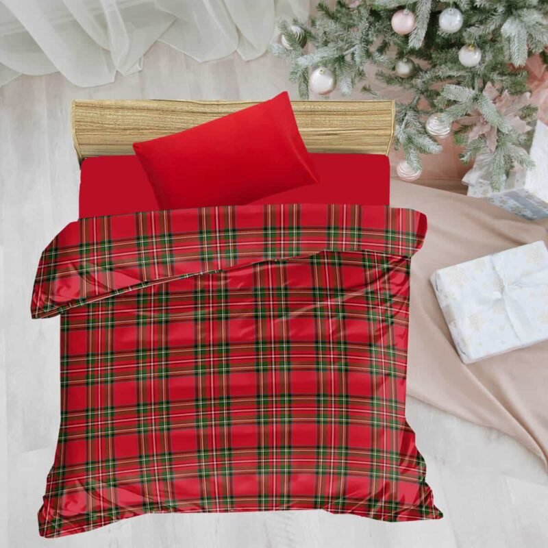 Σετ Χριστουγεννιάτικα Σεντόνια Μονά 3τμχ