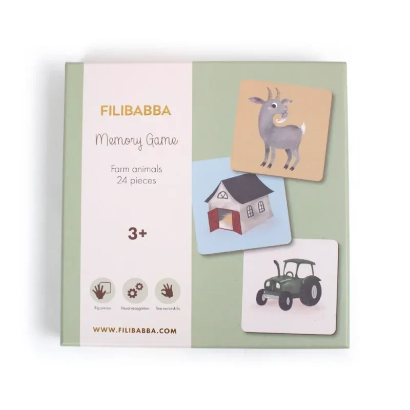 Farm Animals Memory Game