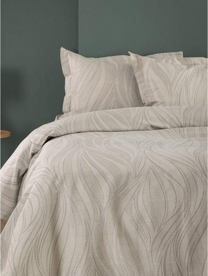 Ivy IS809 Σετ Παπλωματοθήκη ΥΔ 3τμχ στρωμένη σε κρεβάτι