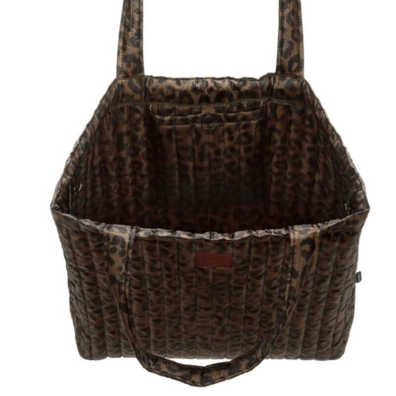 Leopard Ortalion Shopper Bag Choco