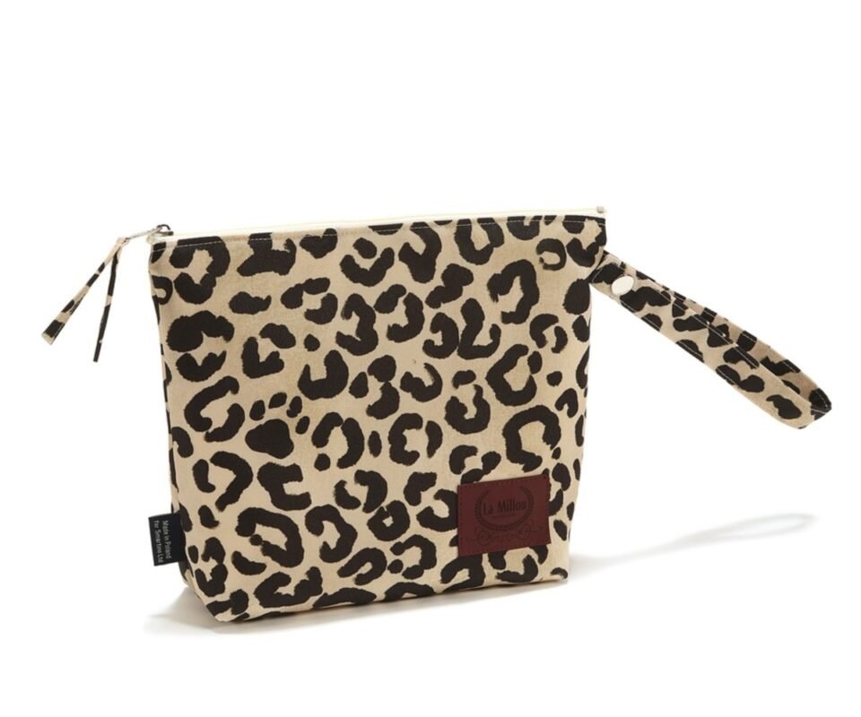 Leopard Waterproof Cosmetic Bag Cream