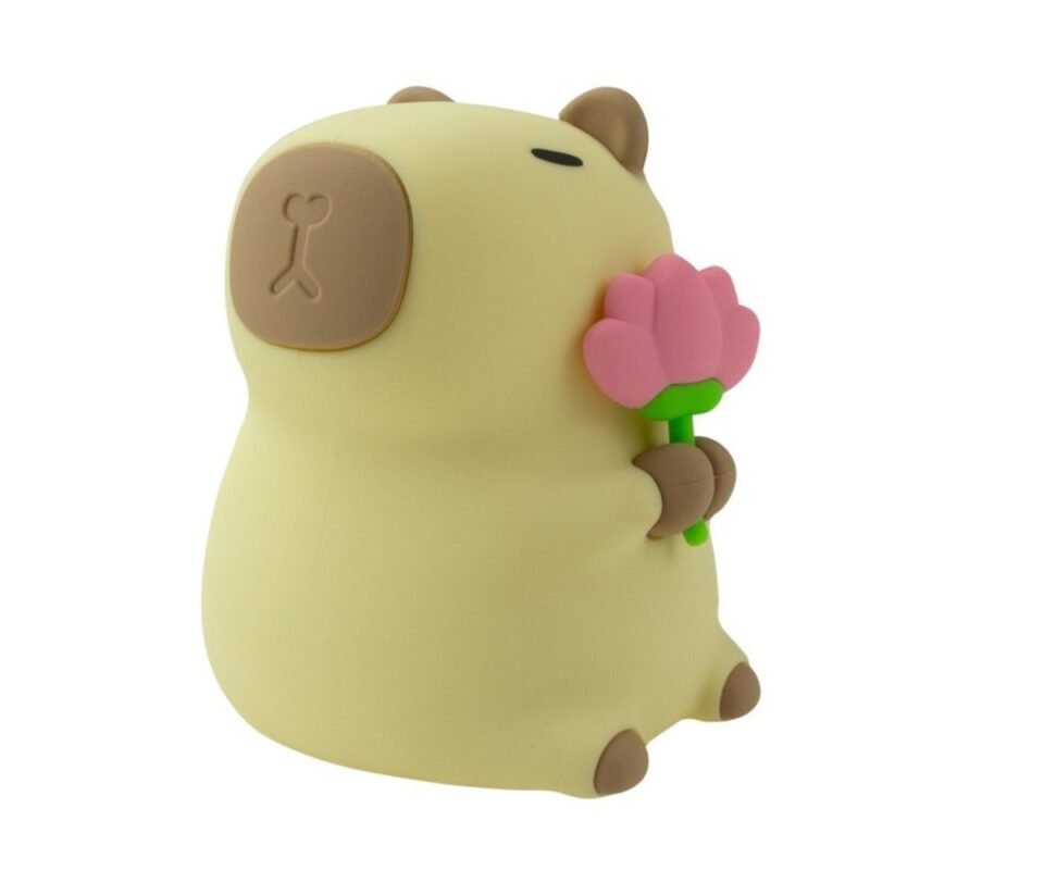 Καπιμπάρα Με Λουλούδια Παιδικό Φωτάκι Νυκτός RGB