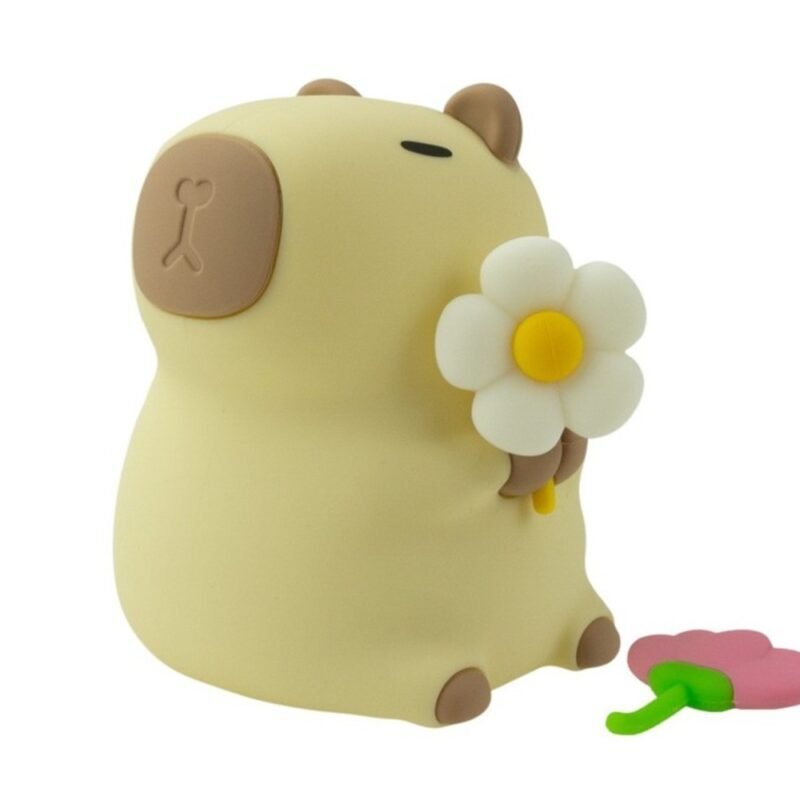 Καπιμπάρα Με Λουλούδια Παιδικό Φωτάκι Νυκτός RGB