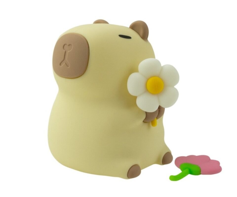 Καπιμπάρα Με Λουλούδια Παιδικό Φωτάκι Νυκτός RGB