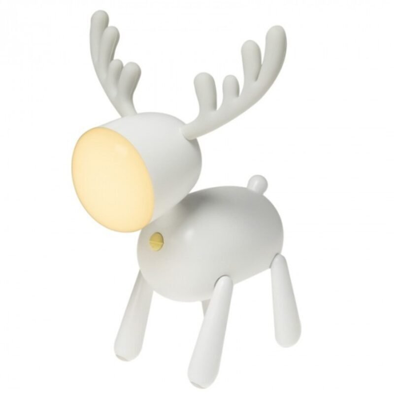 Ελάφι Παιδικό Φωτάκι Νυκτός Λευκό