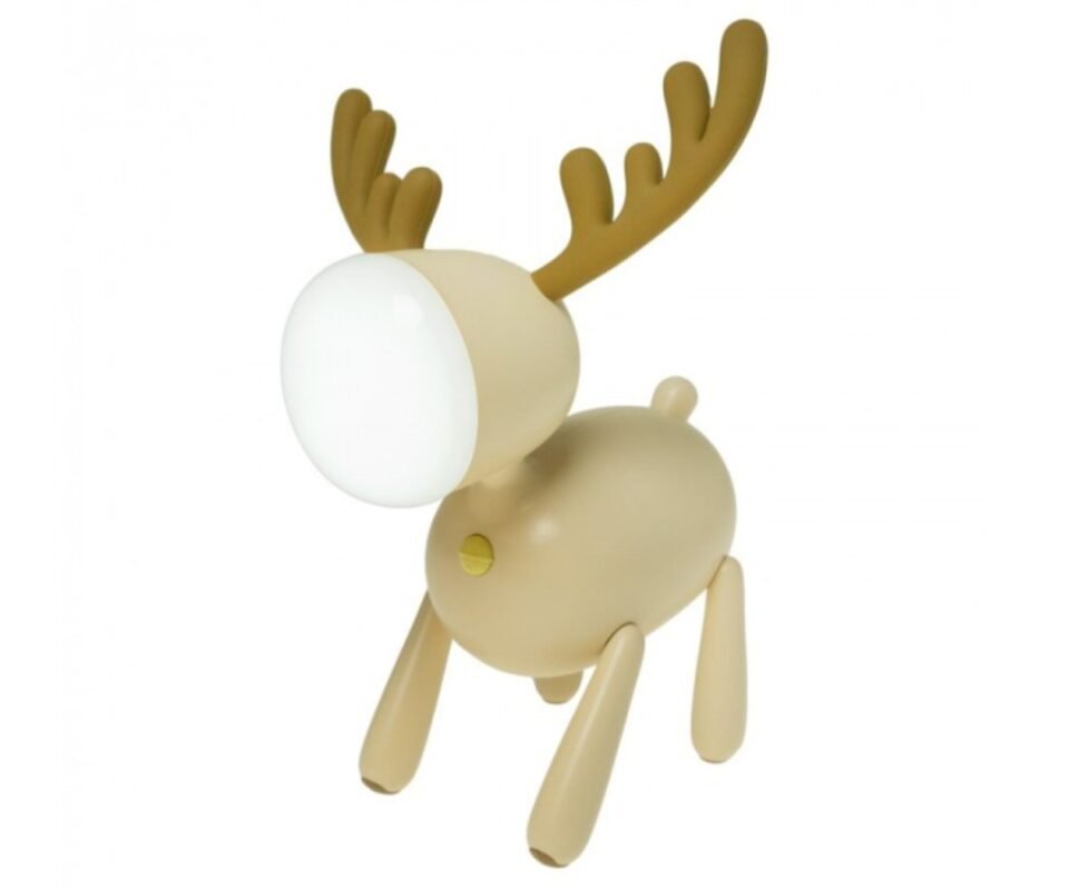 Ελάφι Παιδικό Φωτάκι Νυκτός Μπεζ