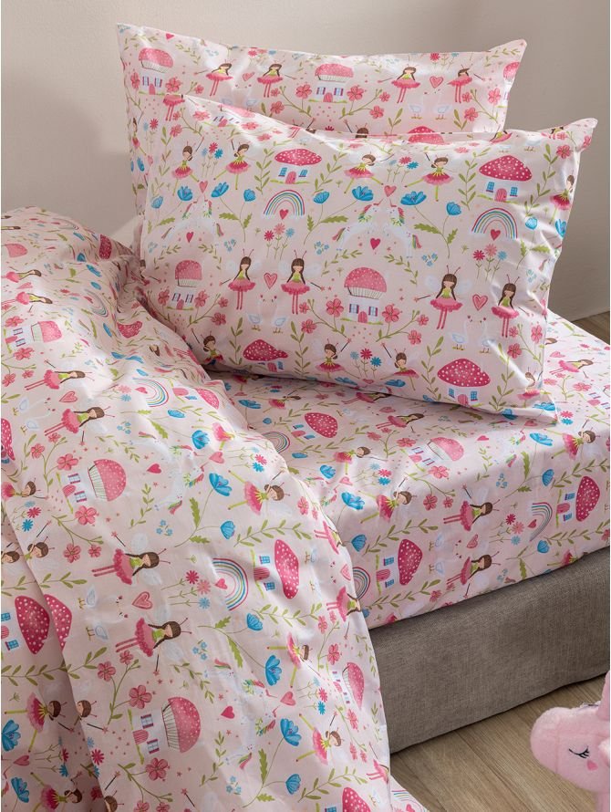 My Kingdom MK772 Σετ Σεντόνια Μονά στρωμένα σε κρεβάτι