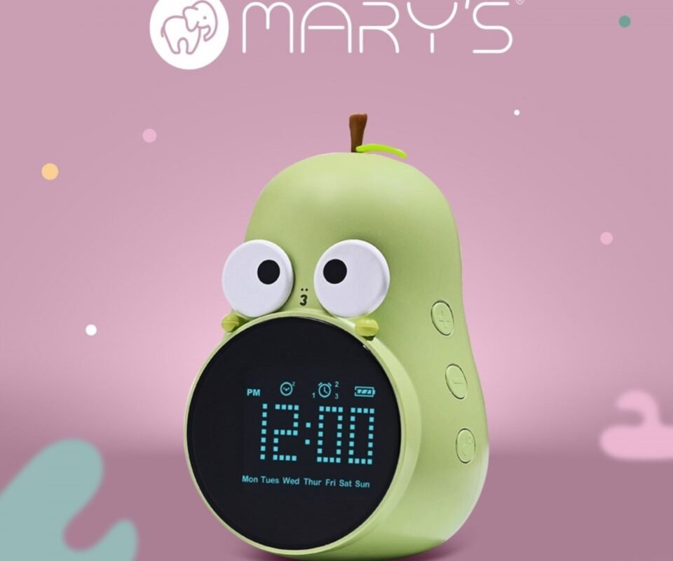 Αχλάδι Φωτιζόμενο Ηλεκτρονικό Ξυπνητήρι Πράσινο