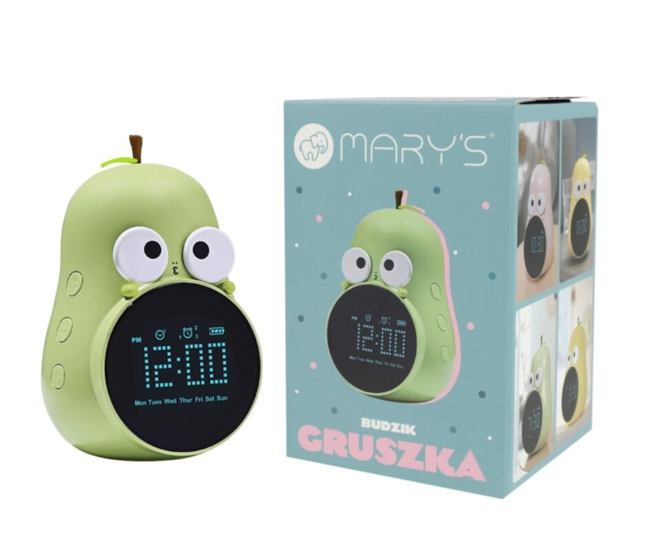 Αχλάδι Φωτιζόμενο Ηλεκτρονικό Ξυπνητήρι Πράσινο