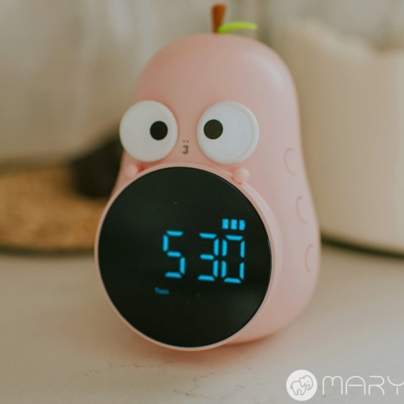 Αχλάδι Φωτιζόμενο Ηλεκτρονικό Ξυπνητήρι Ροζ