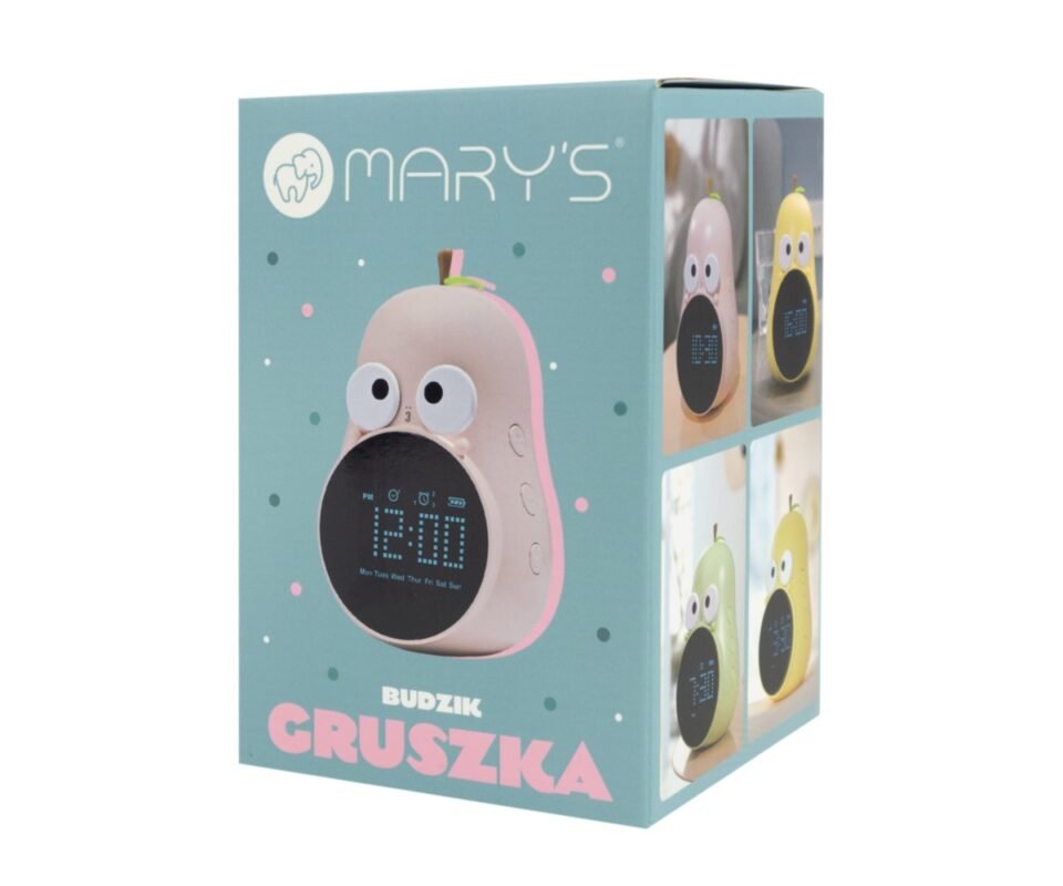 Αχλάδι Φωτιζόμενο Ηλεκτρονικό Ξυπνητήρι Ροζ