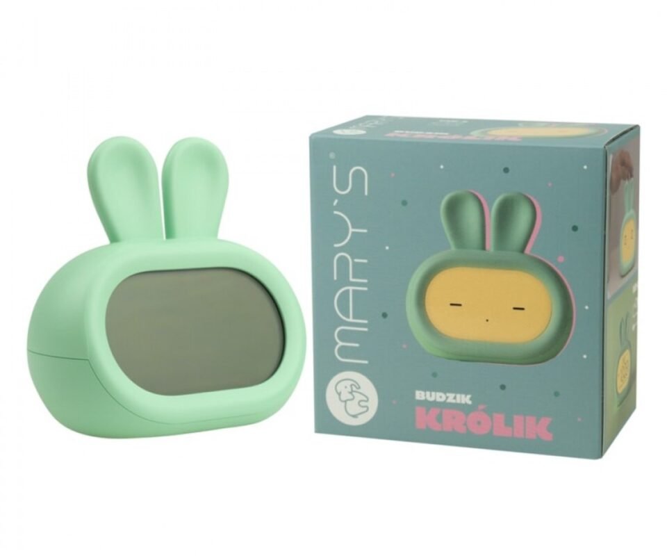 Λαγουδάκι Φωτιζόμενο Ηλεκτρονικό Ξυπνητήρι Πράσινο