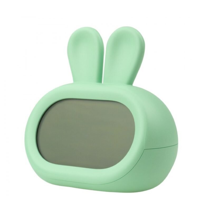 Λαγουδάκι Φωτιζόμενο Ηλεκτρονικό Ξυπνητήρι Πράσινο