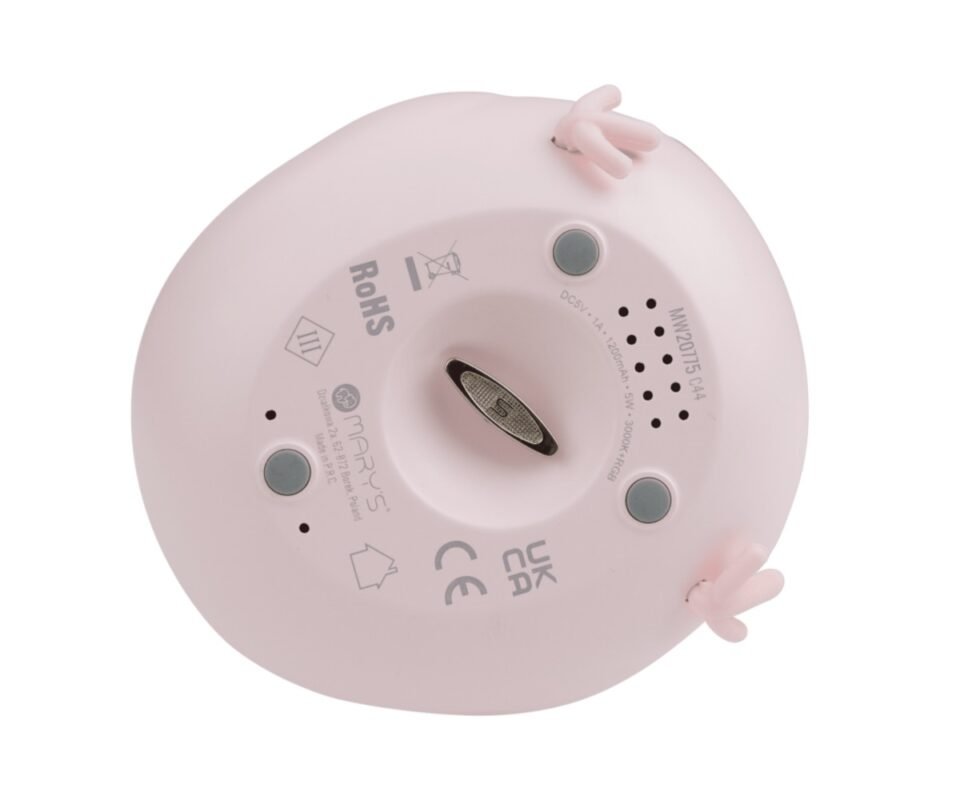 Μουσικό Κουτί Καρουζέλ Με Αλογάκια Παιδικό Φωτάκι Νυκτός RGB Ροζ