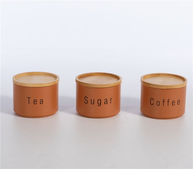 Σετ Coffee-Tea-Sugar Δοχείο Αποθήκευσης 3τμχ Terra