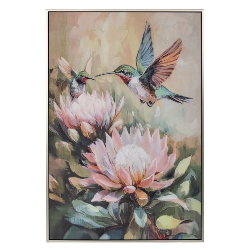 Πίνακας Νούφαρο Με Πουλιά