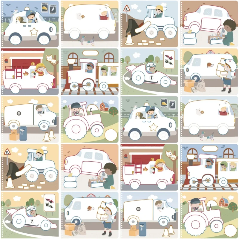 Jim Μπλοκ Ζωγραφικής Με Ξυλομπογιές