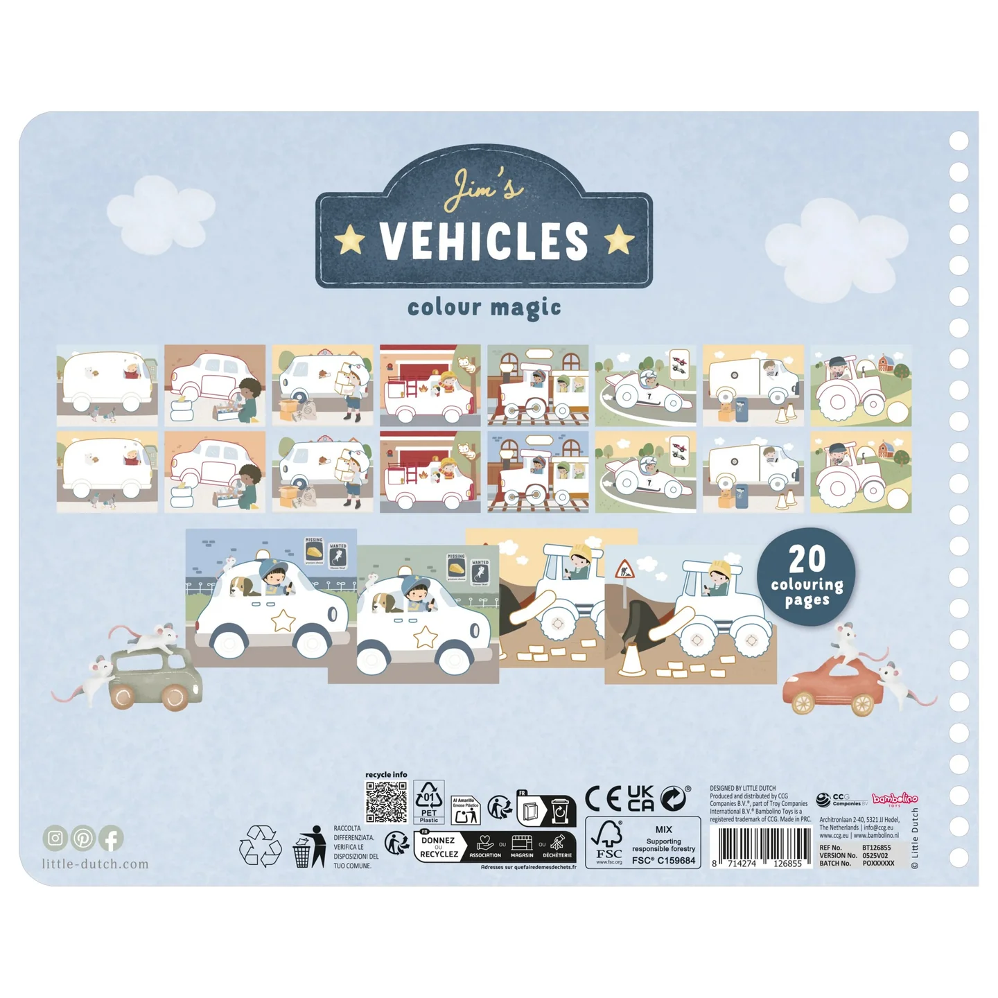 Jim Μπλοκ Ζωγραφικής Με Ξυλομπογιές