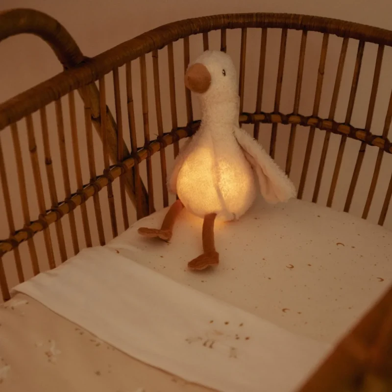 Little Goose Υφασμάτινη Χήνα Με Φωτισμό, Λευκούς Ήχους & Μουσική