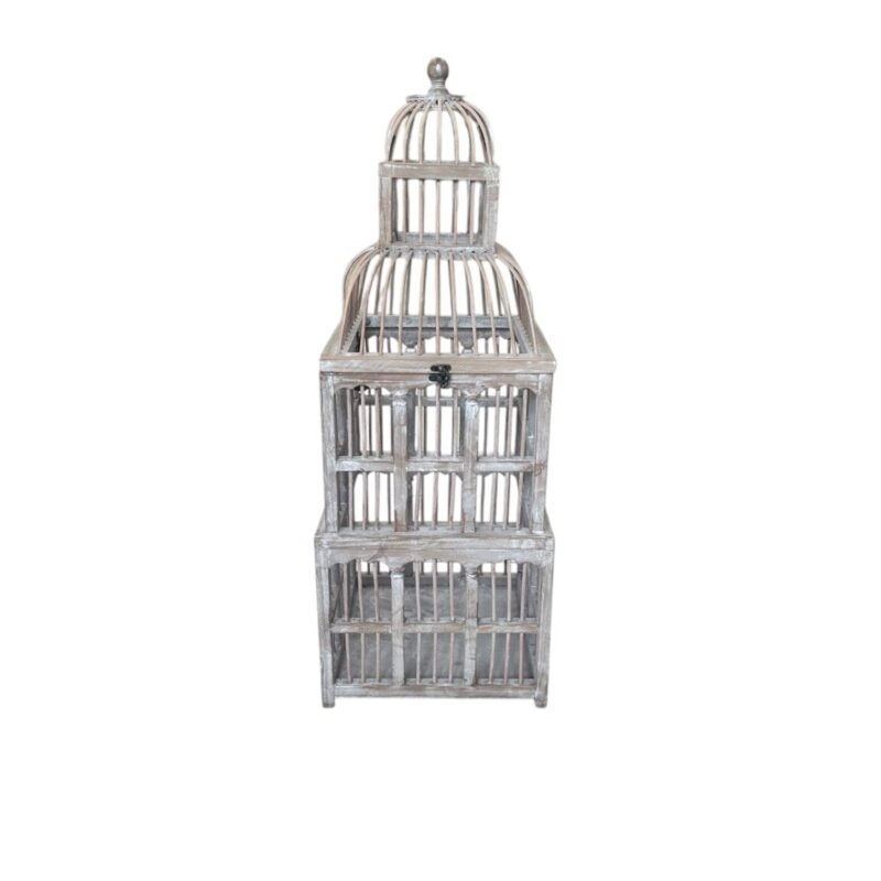 Κλουβί ξύλινο καφέ