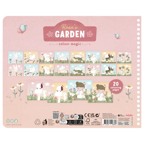 Rosa Μπλοκ Ζωγραφικής Με Ξυλομπογιές