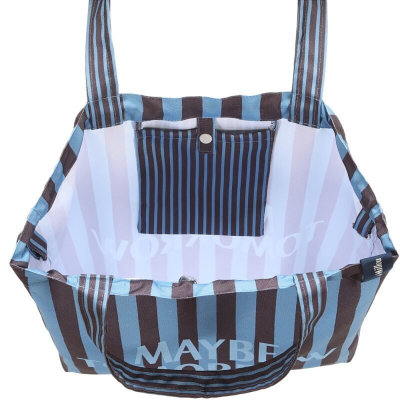 Stripes Shopper Bag Blue