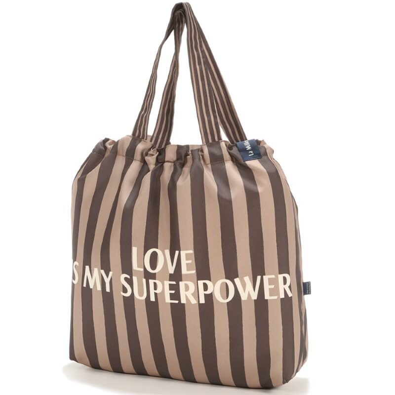 Stripes Shopper Bag Brown