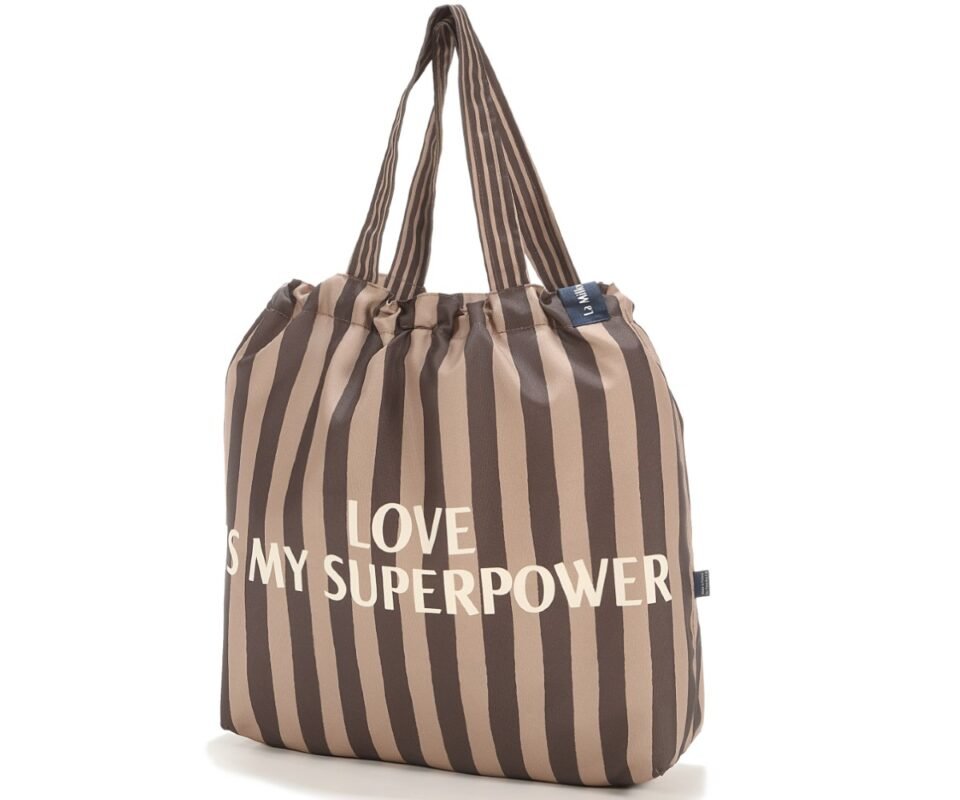 Stripes Shopper Bag Brown