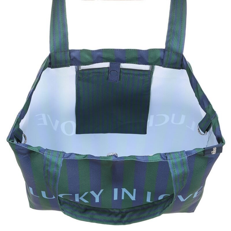 Stripes Shopper Bag Green