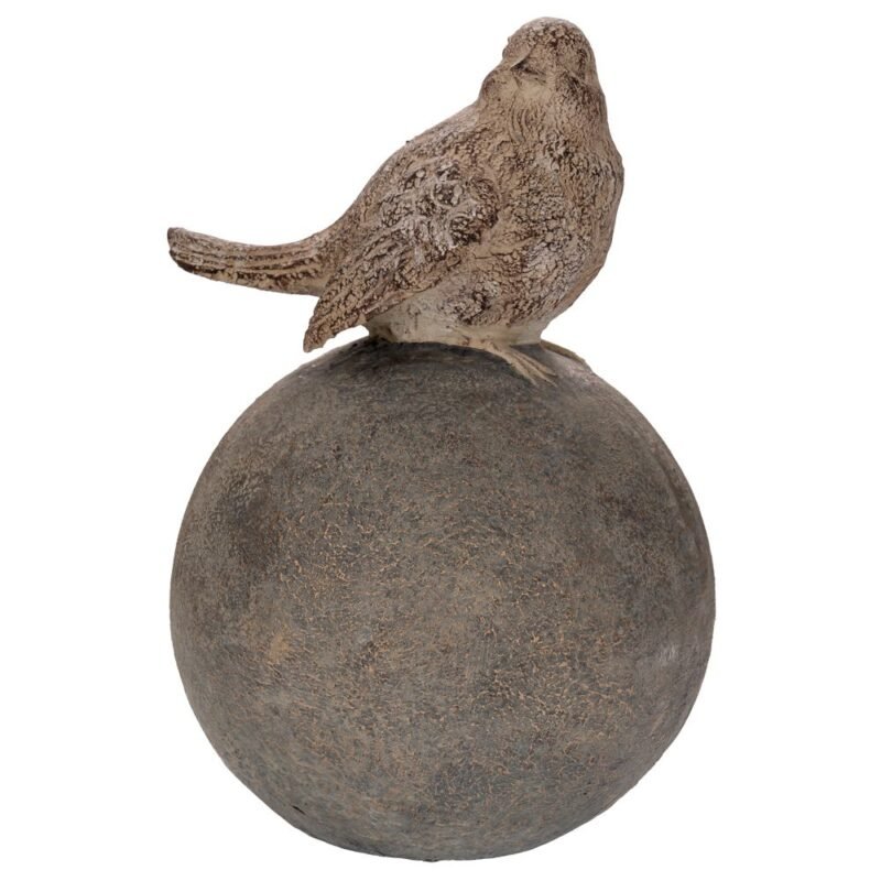 Διακοσμητικό Πουλάκι Σε Μπάλα Γκρι