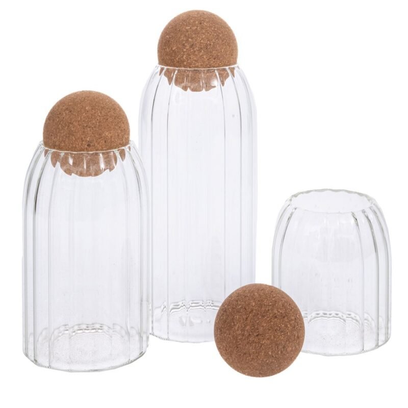 Σετ Δοχεία Με Φελλό 3τμχ