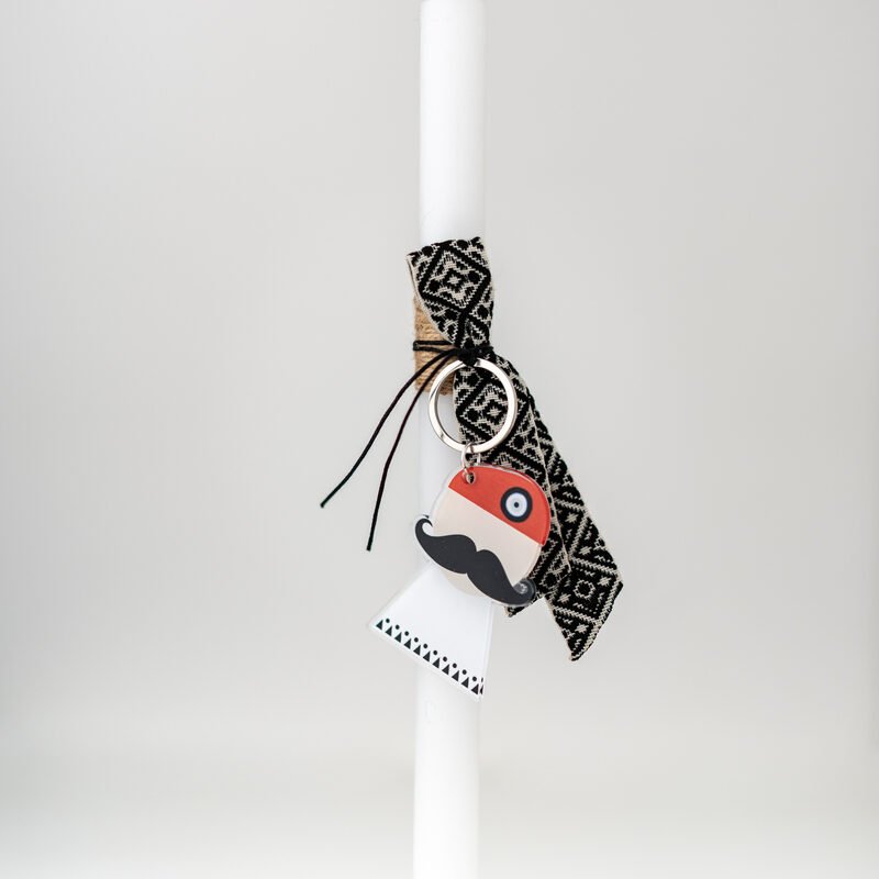 Τσολιάς Μπρελόκ Λαμπάδα Μαύρη