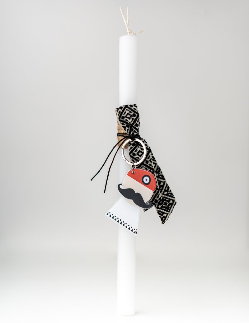 Τσολιάς Μπρελόκ Λαμπάδα Μαύρη