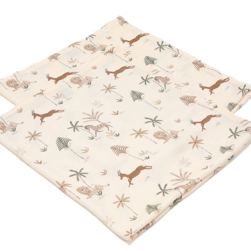 Little Savannah 2 Pack Bamboo Μικρές Μουσελίνες