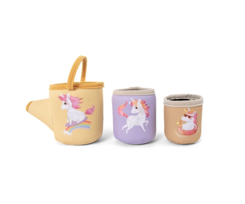 Unicorn Activity Cups Neoprene Βath Τoys