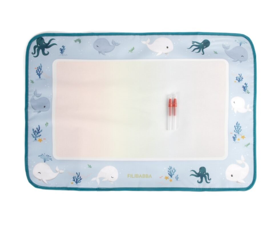 Water Drawing Mat Christian’s Whale Tales