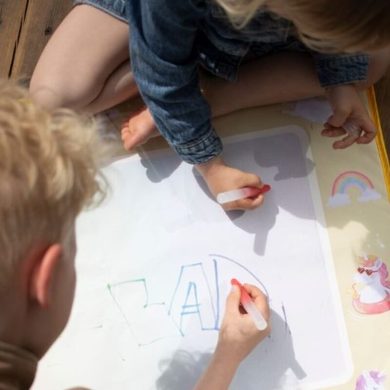 Water Drawing Mat Unicorn Shores