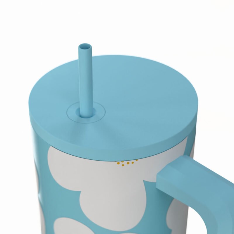 StrawTumbler XL Blue Daisy 900ml