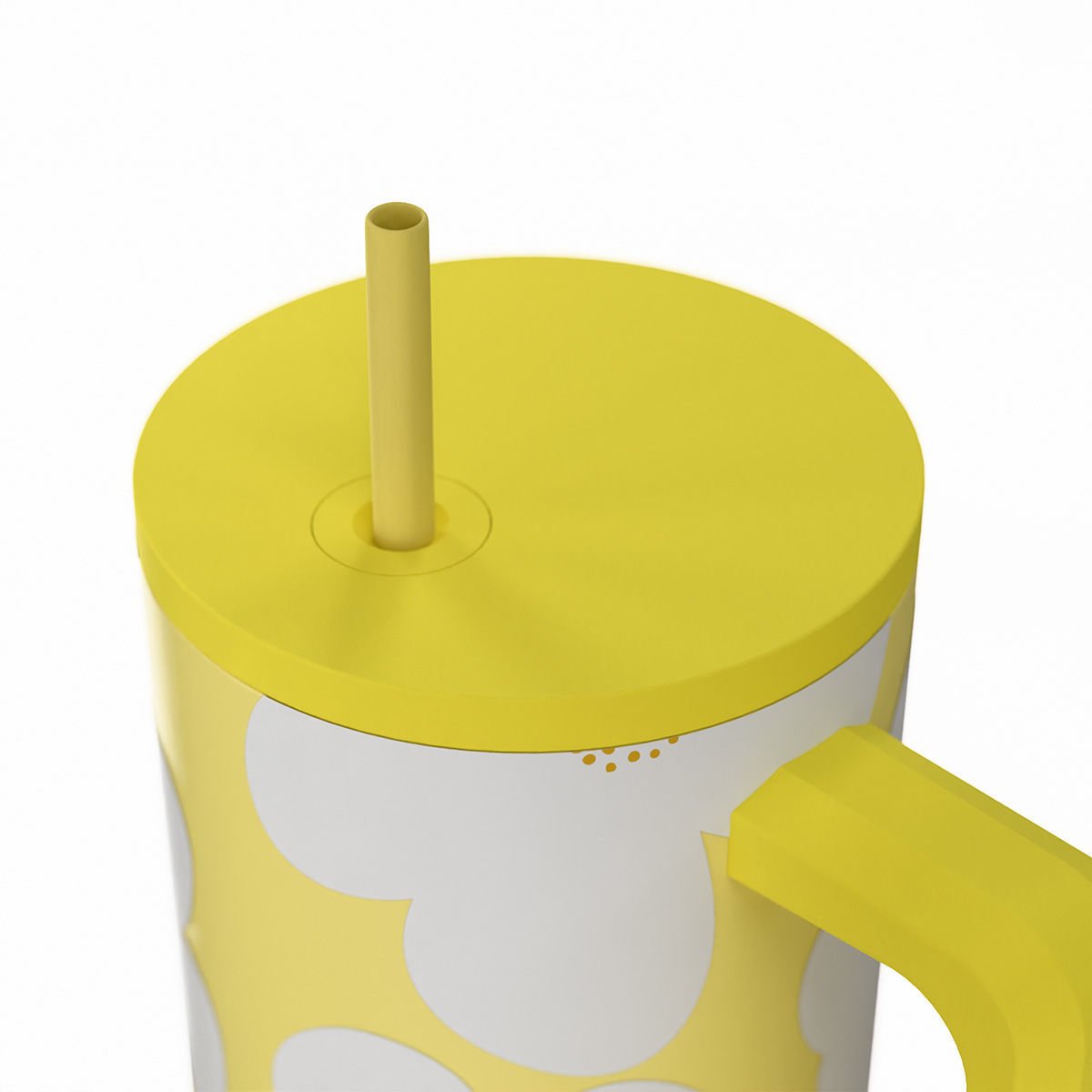 StrawTumbler XL Yellow Daisy 900ml - Image 3