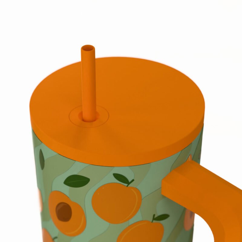 StrawTumbler XL Peach Garden 900ml