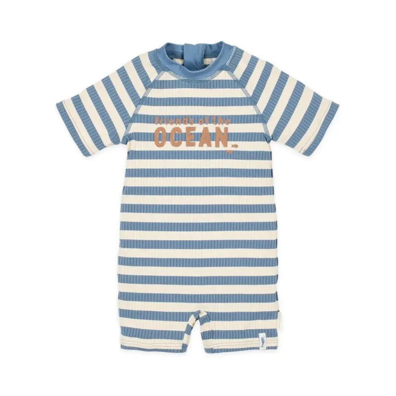 Ocean Blue Stripes Ολόσωμο Μαγιό