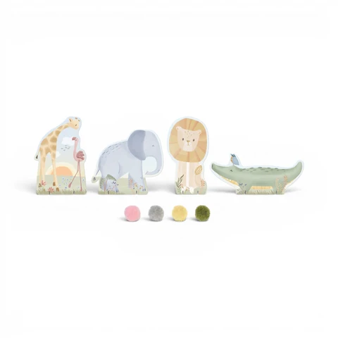 Safari Friends Κάρτες Pom Pom - Image 3