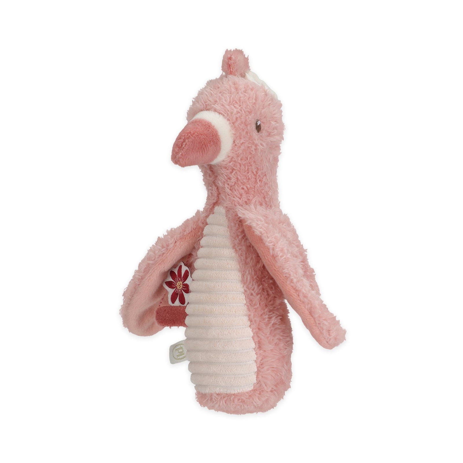 Safari Friends Υφασμάτινη κουδουνίστρα Flamingo