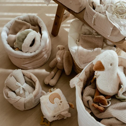 Pure Soft Beige Σετ 2 Πανάκια Αγκαλιάς Από Μουσελίνα - Image 3