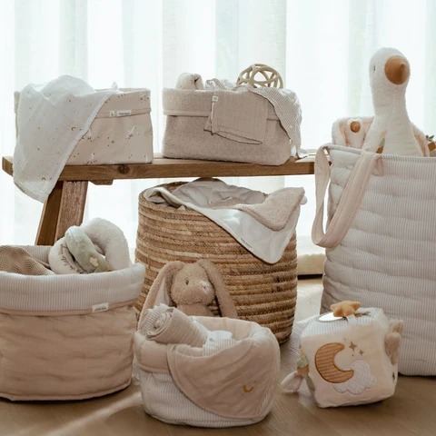 Pure Soft Beige Σετ 2 Πανάκια Αγκαλιάς Από Μουσελίνα