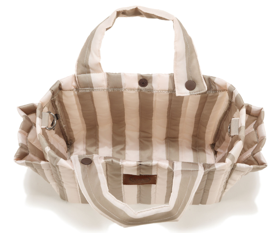 Mollet Ortalion Τσαντάκι Καροτσιού Stripes Beige - Image 3